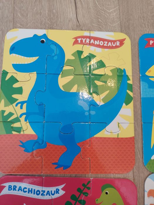Puzzle dinozaury czuczu i puzzle drewniane