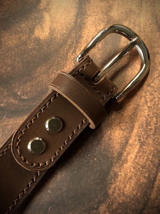 Handmade ремінь з італійськоі шкіри (ремень)