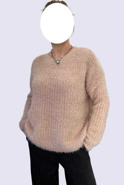 Пудровый бежевый свитер джемпер женский от primark 46-50