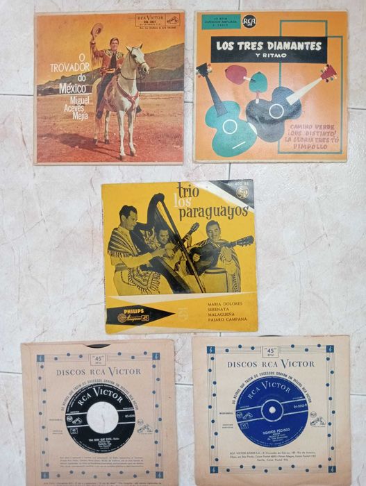 Discos Vinil-  7 Polegadas, Singles, Anos 50 e 60