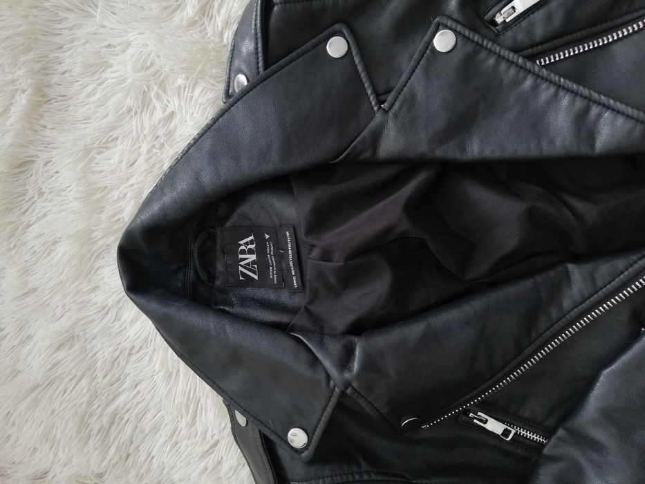 ramoneska Zara xs s 34 36 czarna ramoneska biker Zara xs s 36
