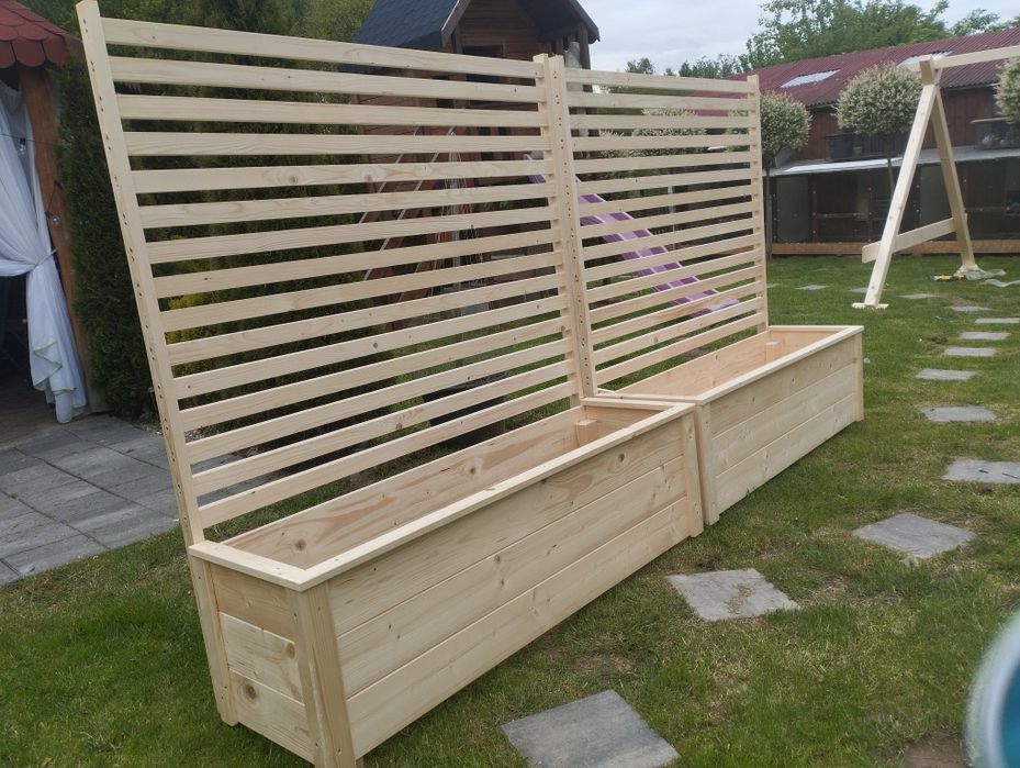 Pergola z donicą drewniana!