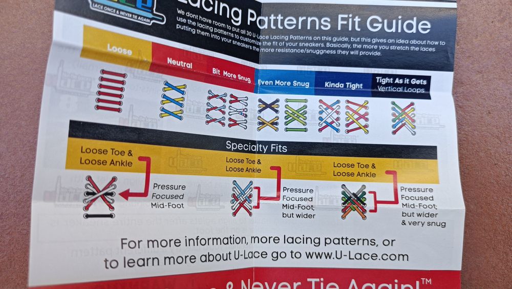 8 lotes de atacadores Ulace Kiddos