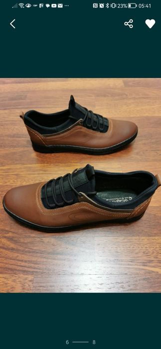 Trekingowe Skórzane Buty Męskie Lekkie Wygodne