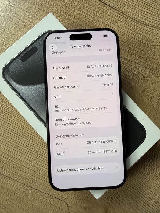 iPhone 15 pro 128 GB