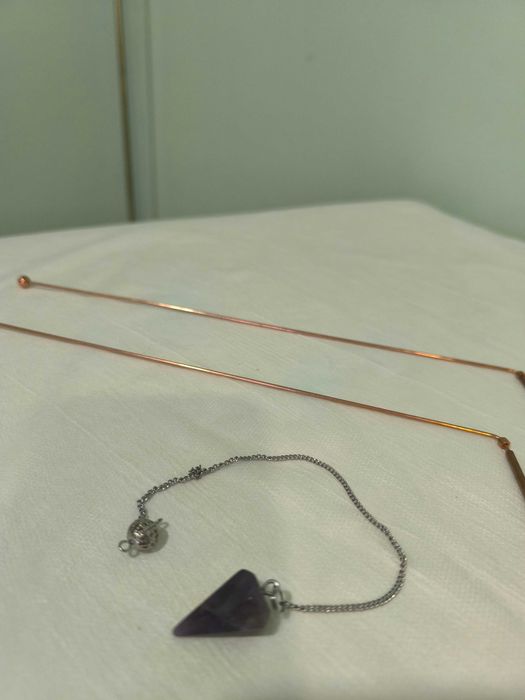Vendo Dual Rod e Pêndulo de Cristal de Ametista