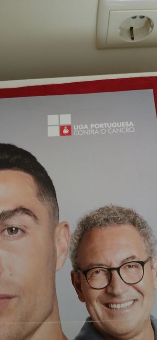 Cartaz da Liga Portuguesa contra o Cancro  - Cristiano Ronaldo
