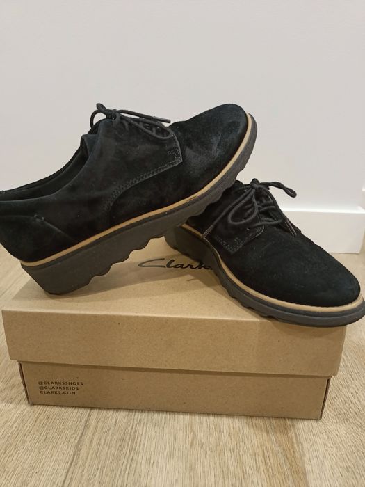 Clarks шкіряні напівчеревики туфлі мокасини 37,5 розмір жіночі