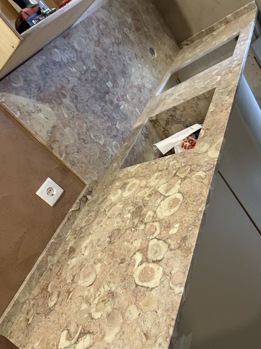 Bancadas de cozinha com lava loiça integrado