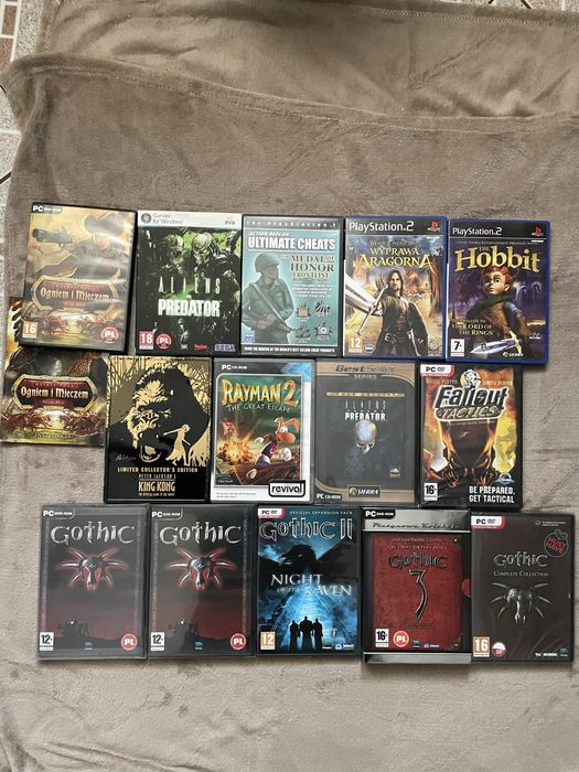 Zestaw gier retro PC/PS2