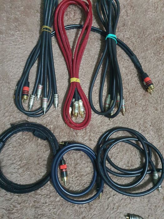 Міжблочні кабелі 2RCA-2RCA,  3,5Jack,оптичні