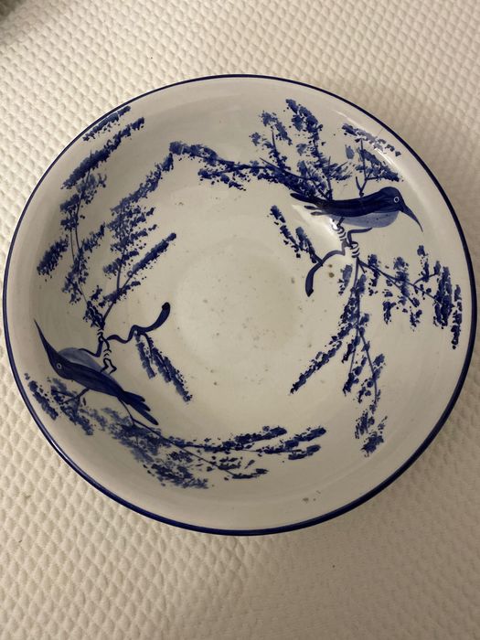 Conjunto antigo de coleção Jarra e prato