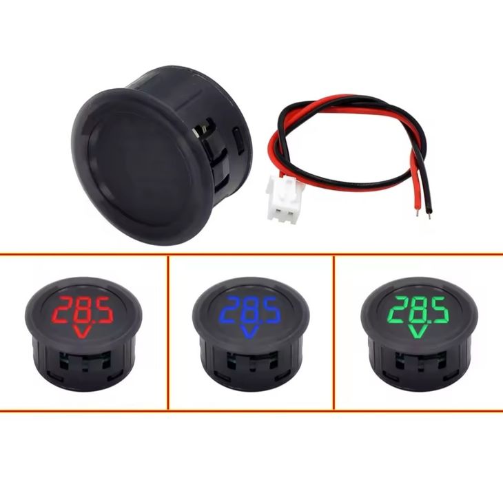 Индикатор DC 4 - 100 В. Врезной. Разные цвета.