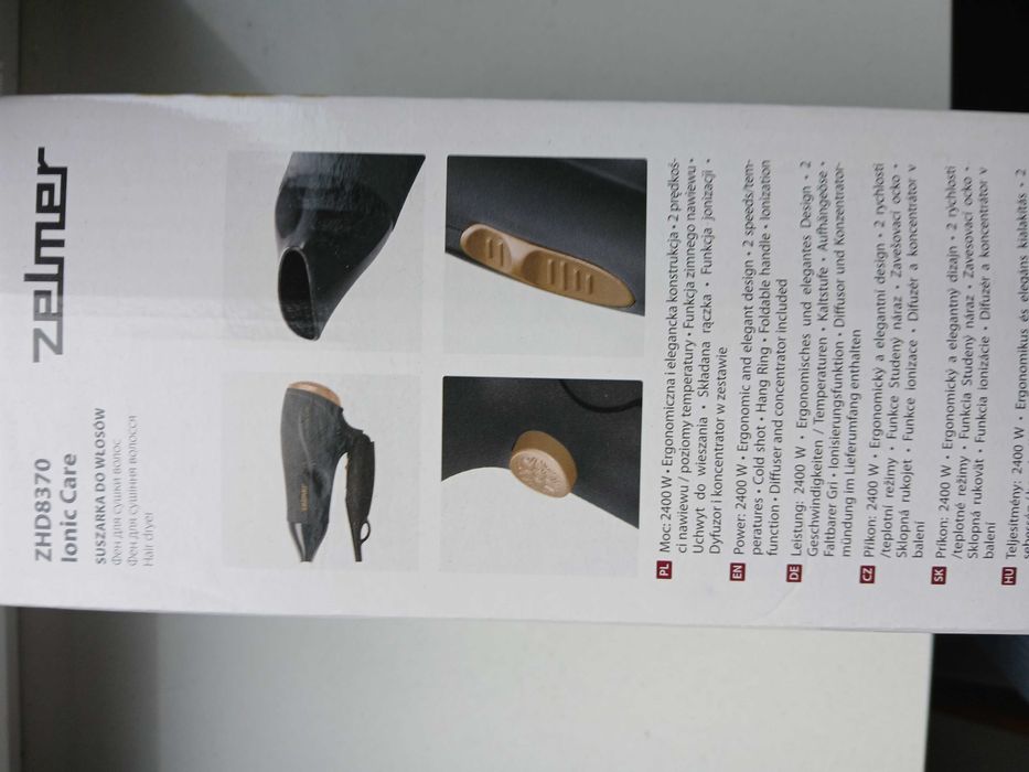 Suszarka do włosów Zelmer ZHD8370 lonic Care