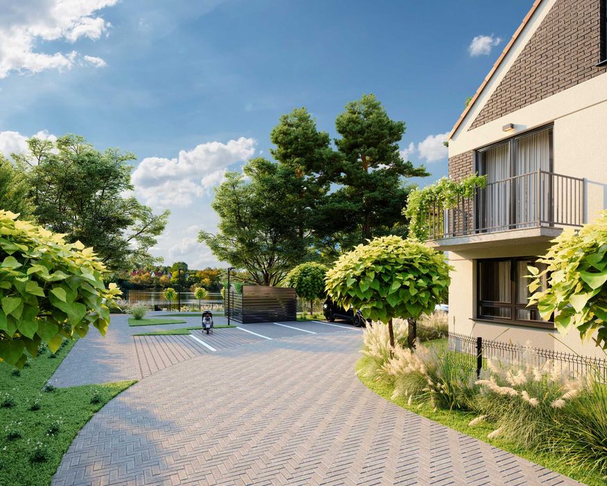 3 pokoje z dużym ogrodem 75 m² | TERCET Sztum | nad jeziorem