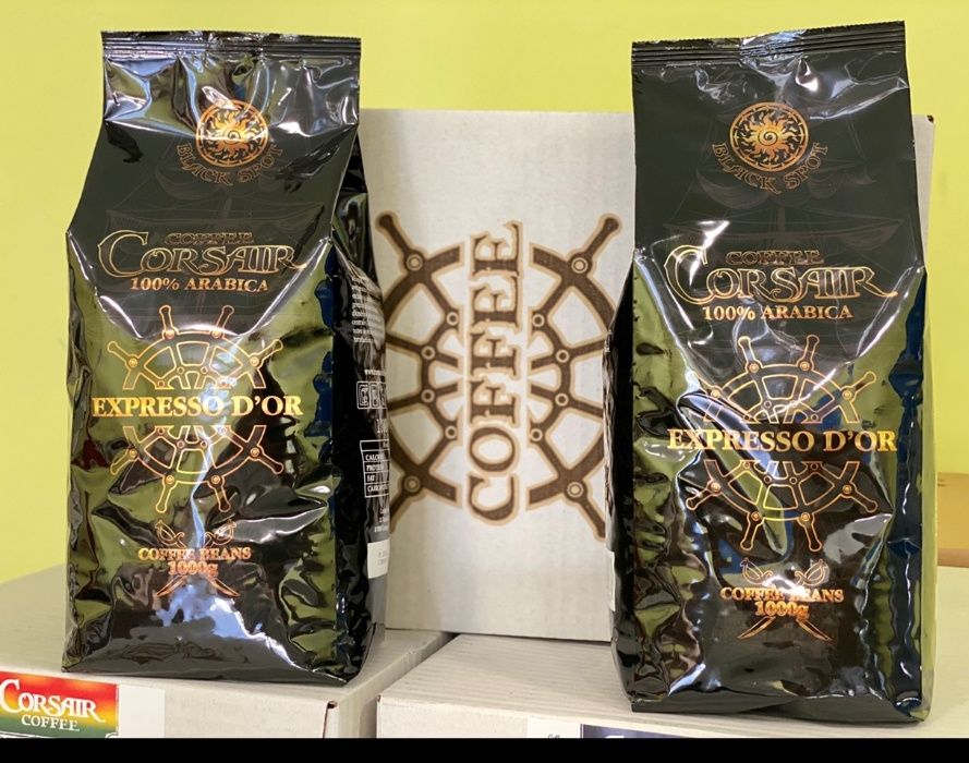 Кофе в зернах "Corsair Expresso D`Or "(КорсарЭспрессо Дор) 1кг.