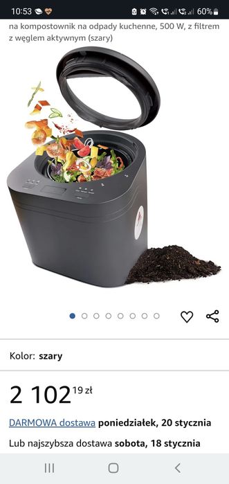 NESSGRAIM Elektryczny kompostownik kuchenny