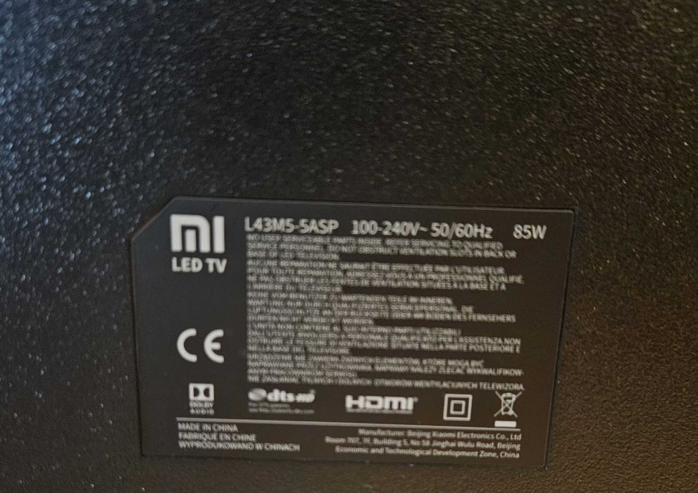 TV Xiaomi não dá imagem.