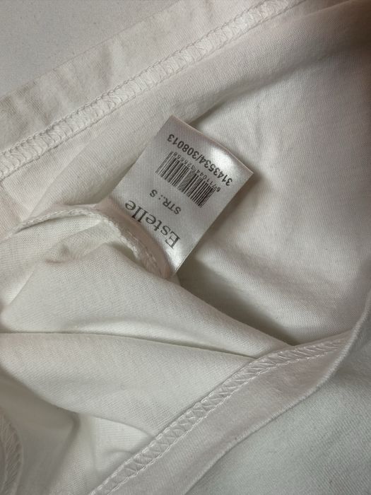 Biała bluzka na ramiączkach z koronką estelle rozmiar s