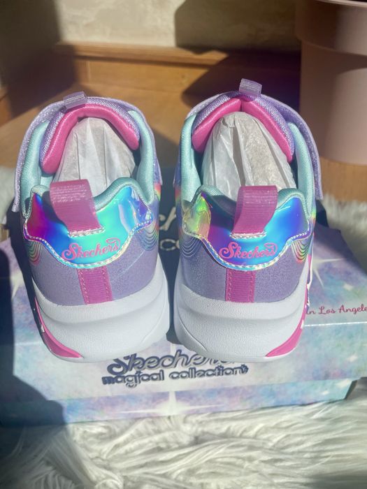 Нові светящиеся кроссовки кросівки Skechers з єдиноріжкою 32 р