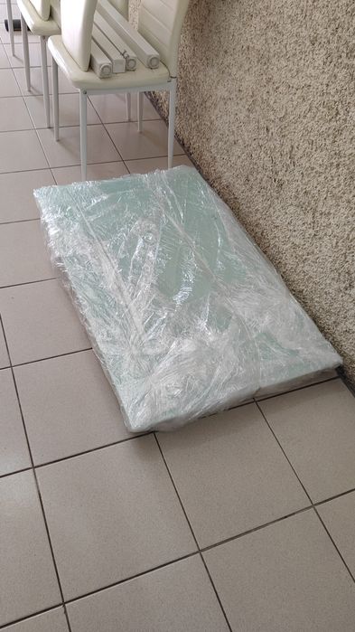 Mesa vidro extensível + 6 cadeiras