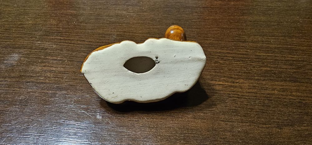 Firugka porcelanowa krowa z okresu PRL