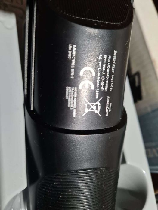 Maszynka do Strzyżenia SilverCrest SHBS 500 B2 Komplet + akcesoria