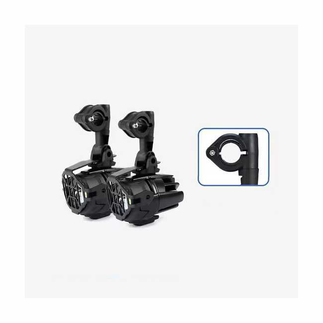 Faróis auxiliares homologados E9 - 40W LED para moto
