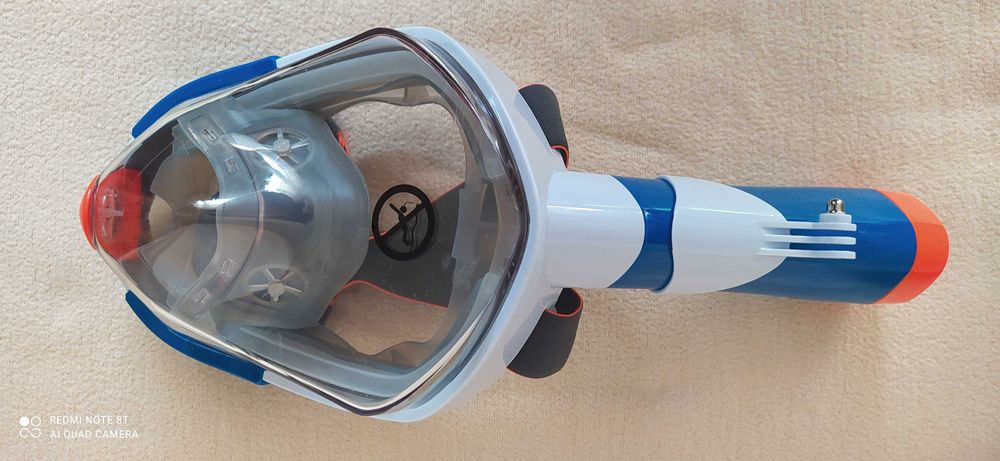 Maska do nurkowania snorkelingu pełnotwarzowa-Nowa-L/XL 11.5-13cm