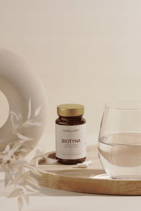 biotyna na włosy inulina witamina b7 2500 mcg g 60 kapsułek natu.care