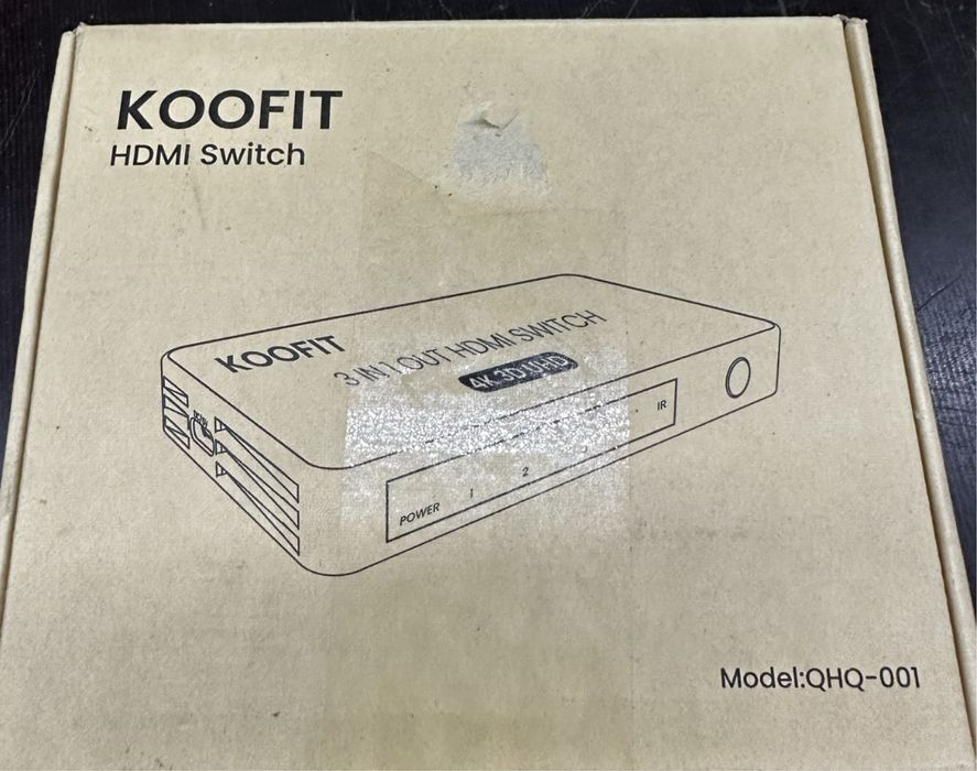 HDMI перемикач Koofit QHQ-001. Ma 3 HDMI входи 1 HDMI вихід