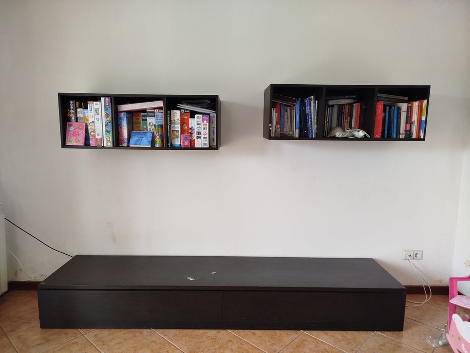 Móvel para TV  e prateleiras Antarte