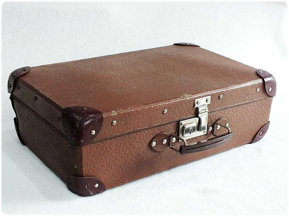 Mała Stara Walizka PRL z lat 50-tych Vintage