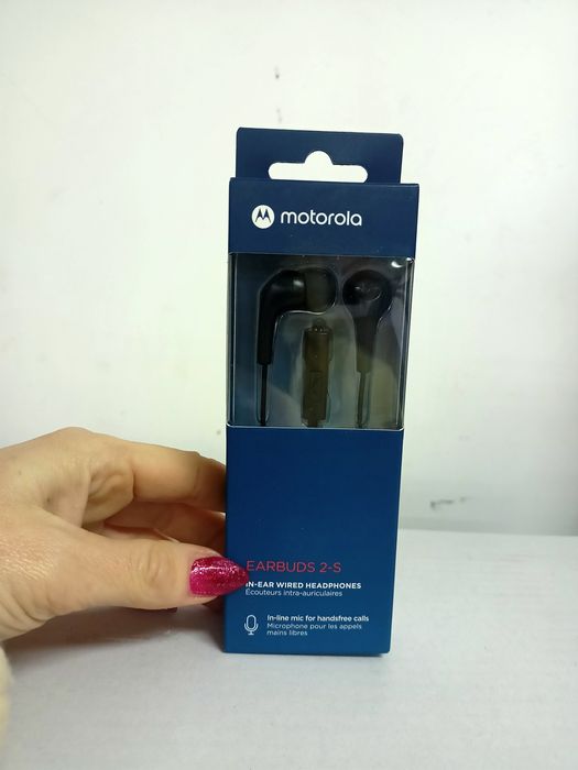 Słuchawki przewodowe douszne z mikrofonem Motorola Earbuds 2-S