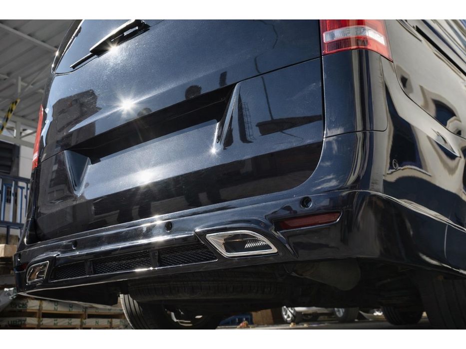 Накладка на задний бампер V2 для Mercedes Vito/V-class W447 2014- гг. Стеклопластик