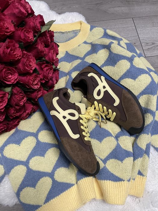 шоколадні комбіновані кросівки