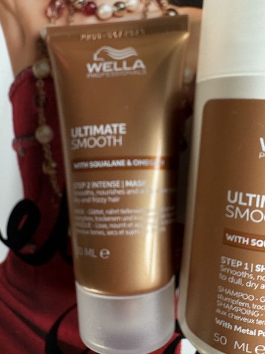 Wella ultimate smooth zestaw mini maska szampon