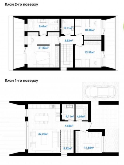 Таунхаус з басейном у передмісті