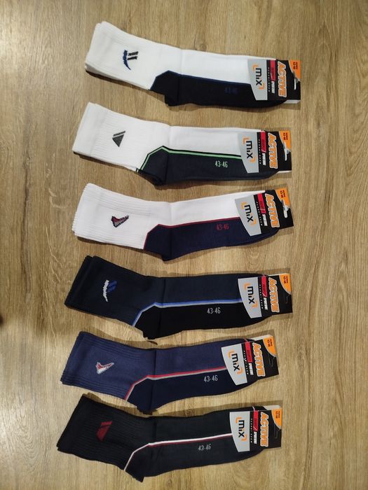 Skarpetki sportowe męskie, rozmiary 43-46 różne kolory i rozmiary