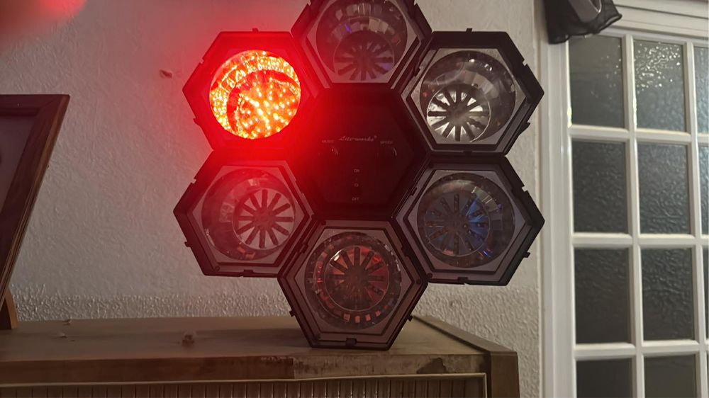 jogo de luzes LED tipo "disco dj