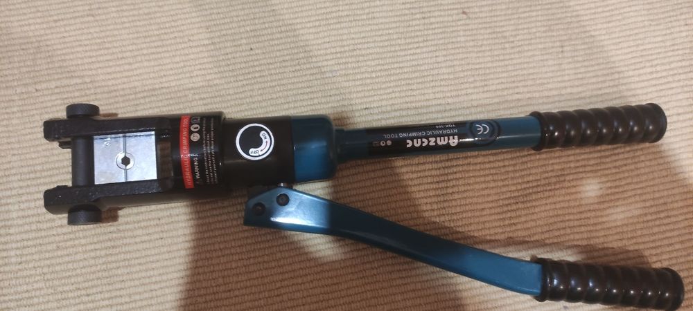 Alicate hidráulico prensa crimpador terminais cobre ou aluminio