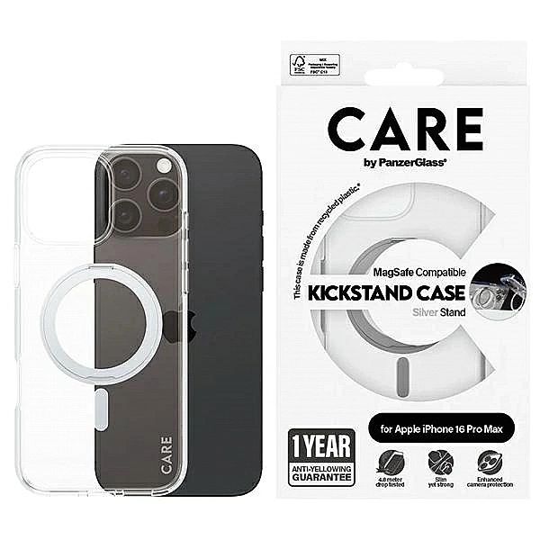 Etui CARE by PanzerGlass Feature Kickstand Case z MagSafe na iPhone 16
