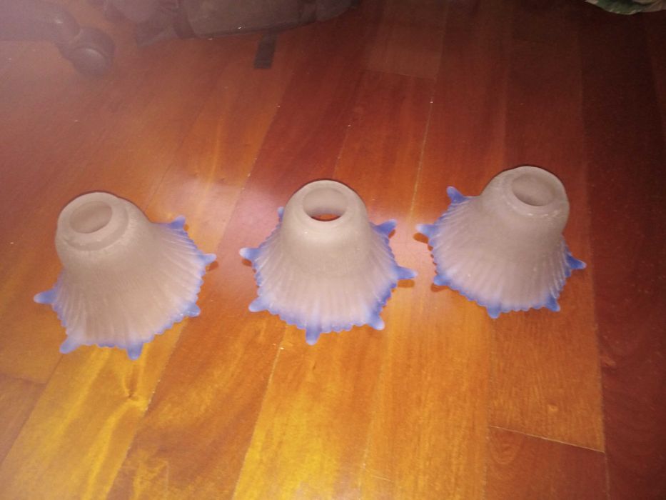 Tulipa em vidro para candeeiro