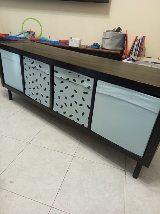 Kallax móvel rack tv