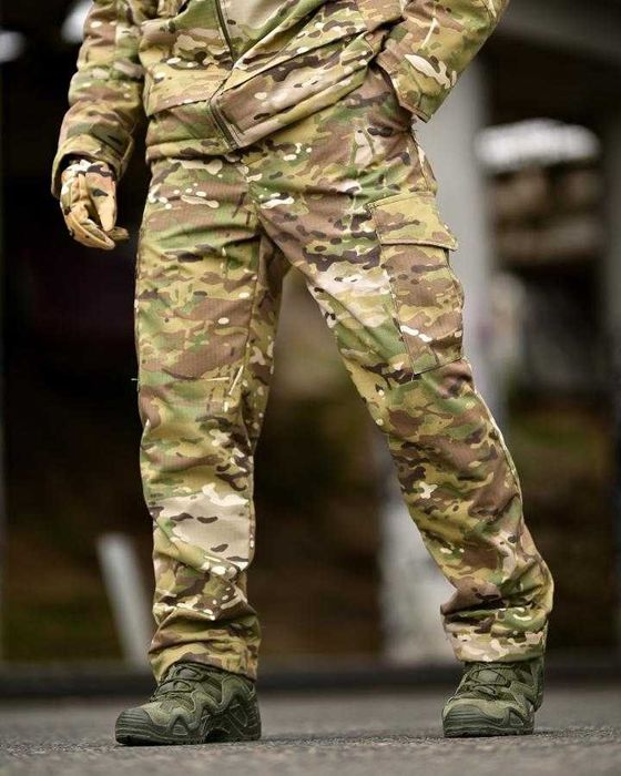 Зимові тактичні штани Multicam Rip-Stop на флісі Теплі,міцні,комфортні