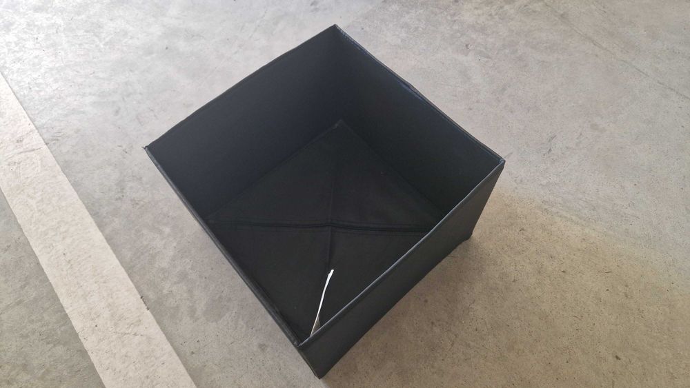 Caixa de arrumação Ikea Skubb 16635 preta