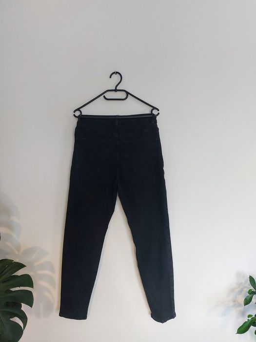 Spodnie jeansy super high waist. Sinsay.