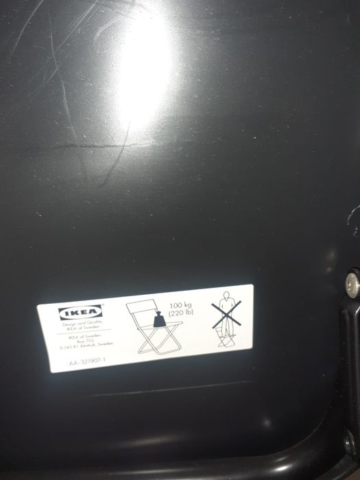 Conjunto de 4 cadeiras dobráveis. Ikea