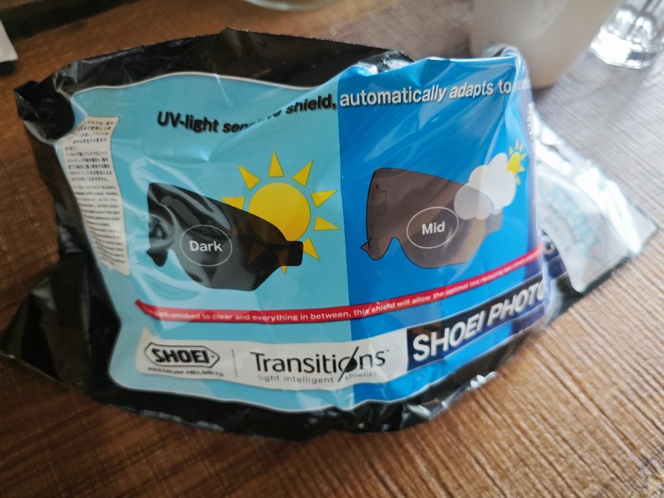 Shoei EX Zero Фотохром!!!  чорний мат XL