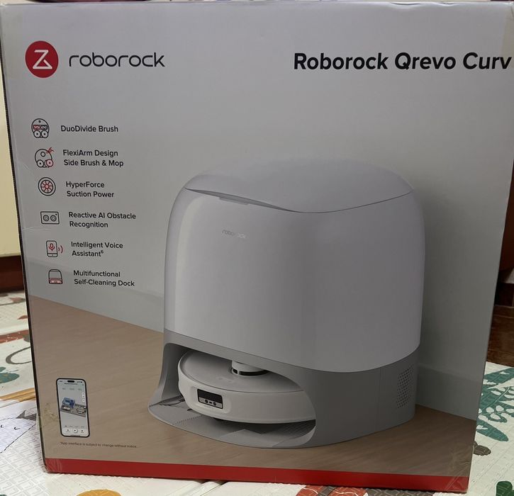 Odkurzacz robot sprzątający ROBOROCK Qrevo Curv Biały